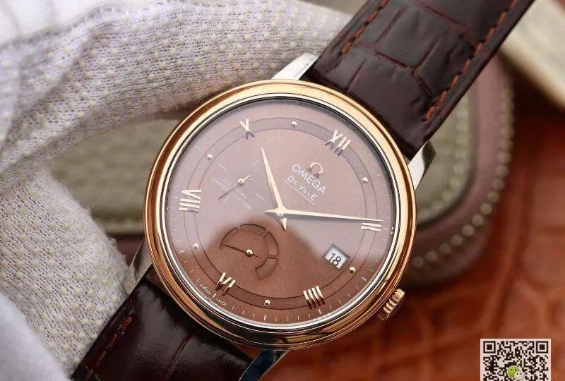 Omega De Ville Prestige 424.23.40.20.13.001 TW Factory 1:1 Best Edition Replica Watch Swiss ETA2824 Brown Dial